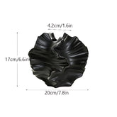 Ceramic Coral Vase Black Large Flower Vase