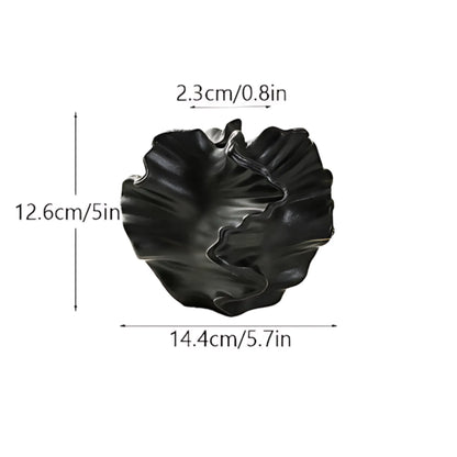 Ceramic Coral Vase Black Small Flower Vase