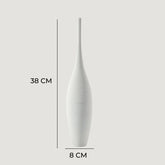 Ceramic Vase Handmade White 38cm Flower Vase