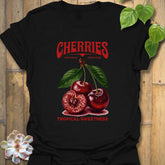 Cherries Tropical Sweetness T-Shirt Black / S T-Shirt