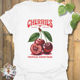 Cherries Tropical Sweetness T-Shirt White / S T-Shirt