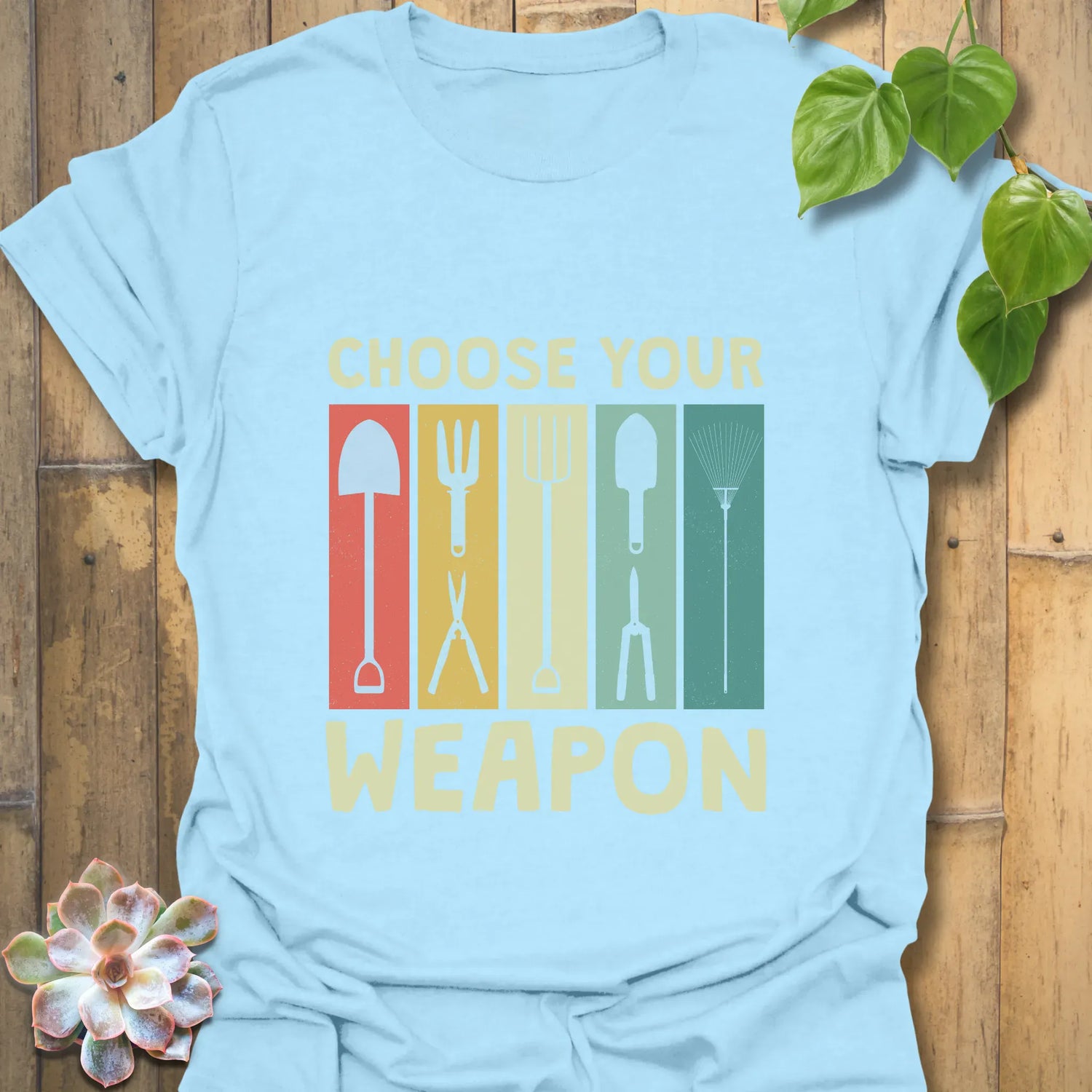 Choose Your Weapon T-shirt Light Blue / S T-Shirt