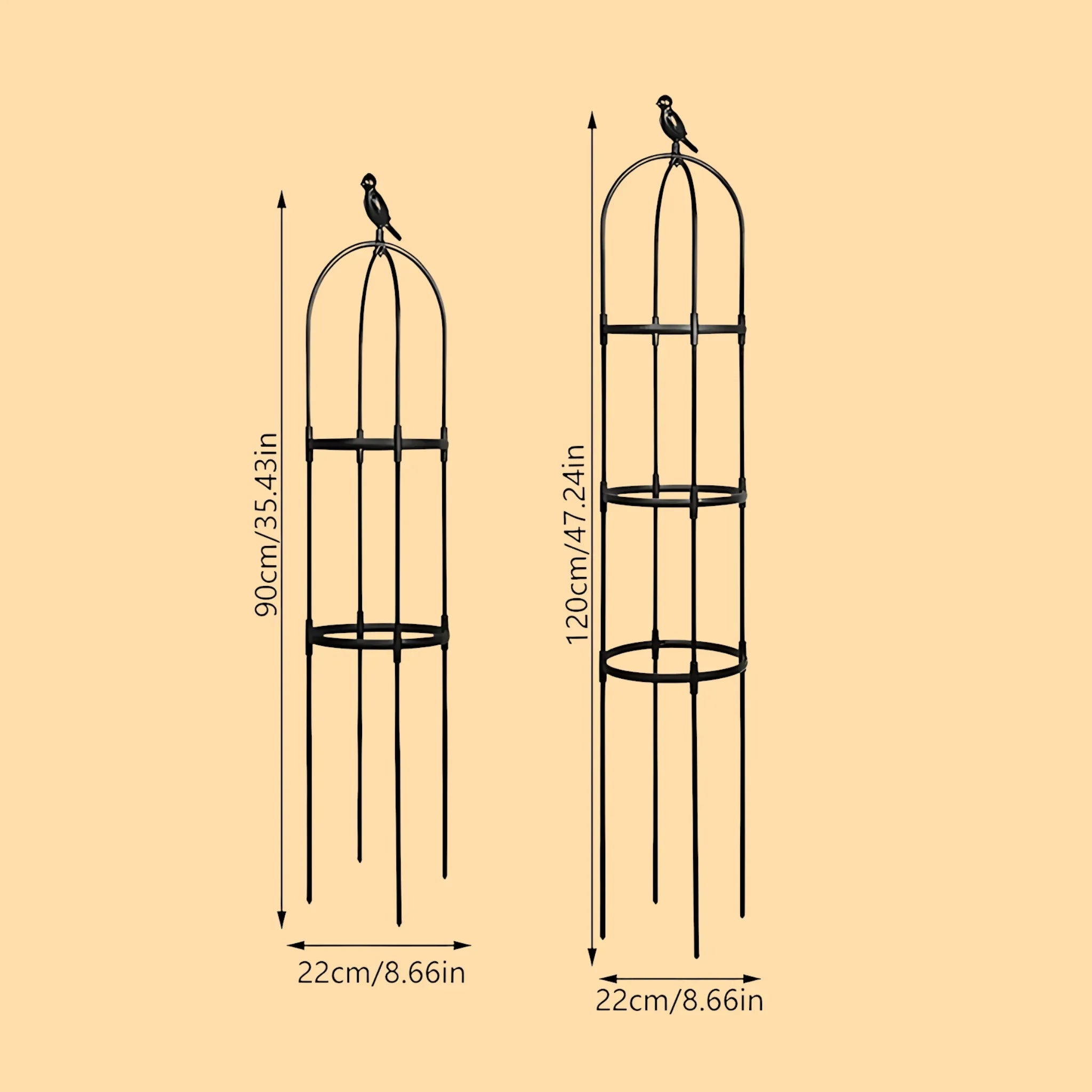 Climbing Plant Trellis - Support Frame for Flowers and Vines Plant Support