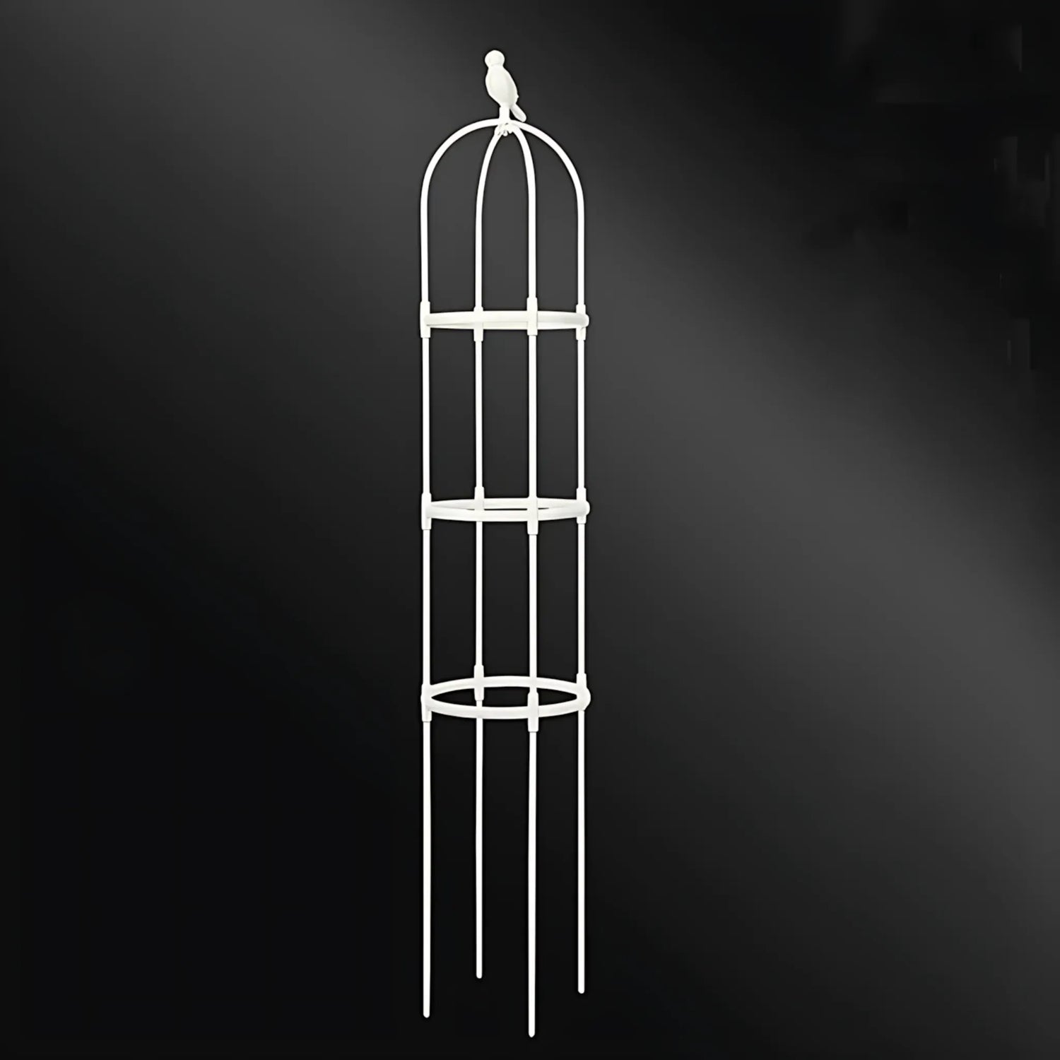 Climbing Plant Trellis - Support Frame for Flowers and Vines White / 2 floors Plant Support