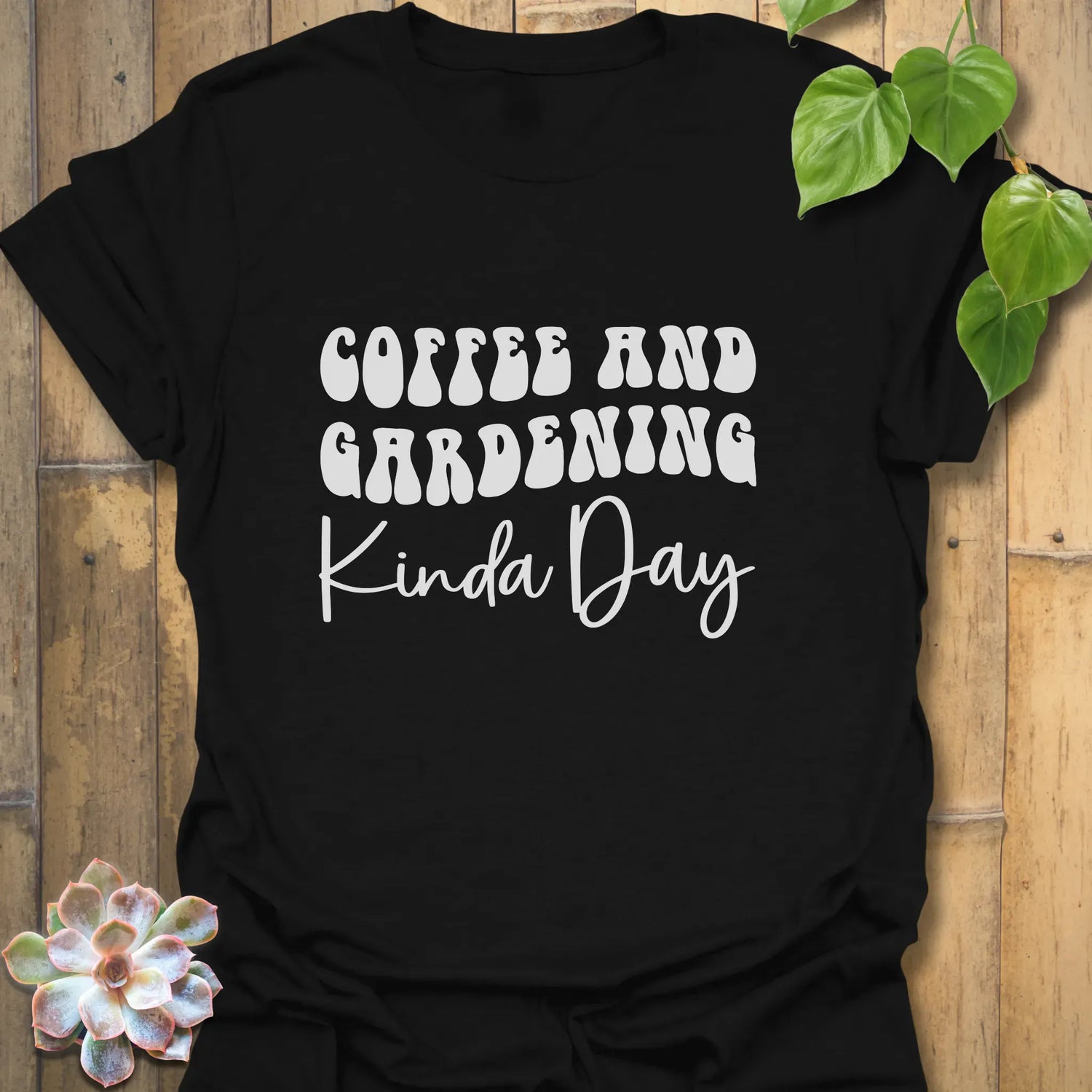 Coffee and Gardening T-shirt Black / S T-Shirt