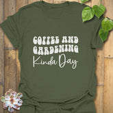Coffee and Gardening T-shirt Military Green / S T-Shirt