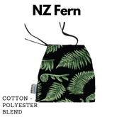 Cotton blend Drawstring Storage Bag - Perfect for Everyday Use- NZ Fern Face masks