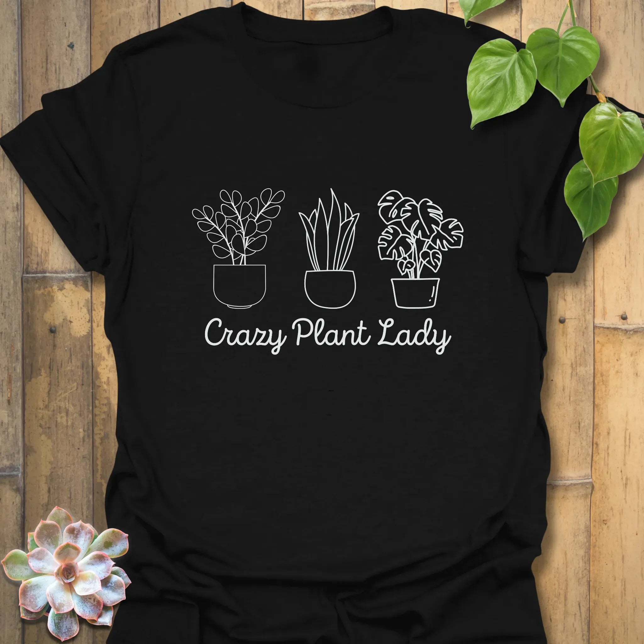 Crazy Plant Lady T-Shirt Black / S T-Shirt