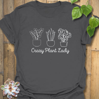 Crazy Plant Lady T-Shirt Charcoal / S T-Shirt