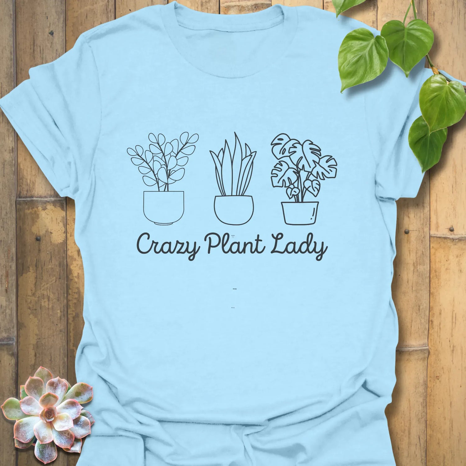 Crazy Plant Lady T-Shirt Light Blue / S T-Shirt