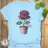 Crimson Bloom T-shirt Light Blue / S T-Shirt