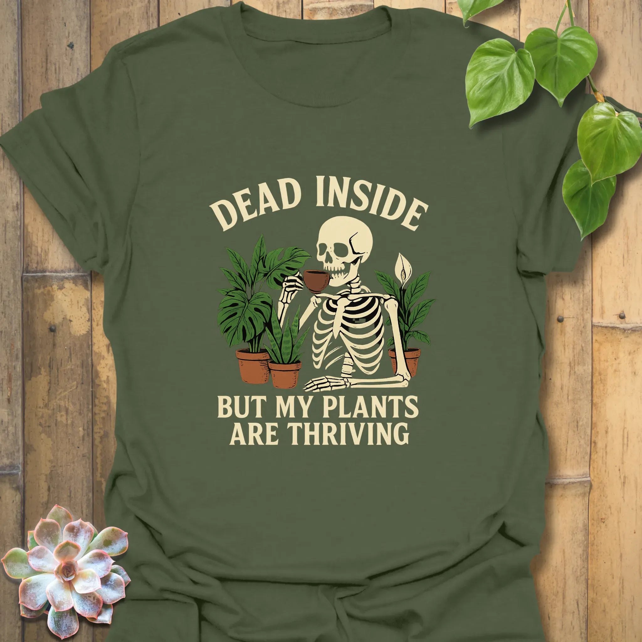 Dead Inside T-shirt Military Green / S T-Shirt