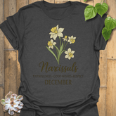 December Narcissus T-shirt Dark Heather / S T-Shirt