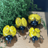Decorative Metal Bees, Indoor or outdoor Garden Art Bumble Bee Art Set 4 Metal Bumblebee Decor