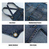 Denim Apron - Custom Logo, Thick, with Pockets for Stylists Apron