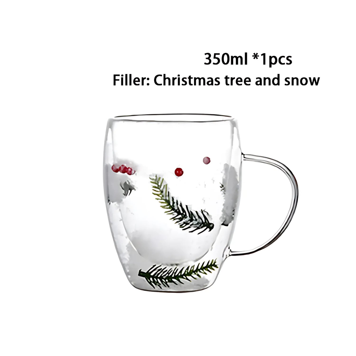 Double Wall Glass Cup - Heat Resistant Coffee &amp; Tea Mug 1pcs 350ml C / 250-350ml Glass Cup