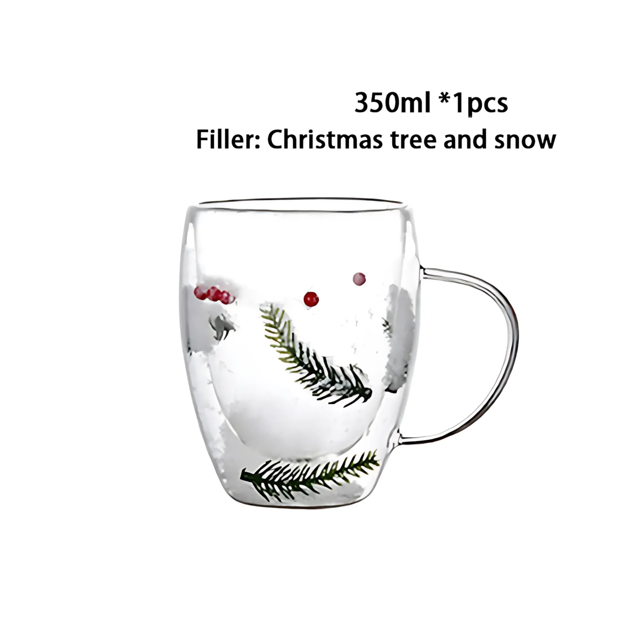 Double Wall Glass Cup - Heat Resistant Coffee &amp; Tea Mug 1pcs 350ml C / 250-350ml Glass Cup