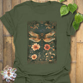 Dragonfly Garden T-Shirt Military Green / S T-Shirt