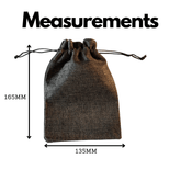 Drawstring Burlap Storage Bag - Perfect for Everyday Use - Copper Brown Face masks