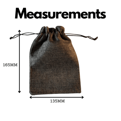 Drawstring Burlap Storage Bag - Perfect for Everyday Use - Copper Brown Face masks