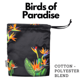 Drawstring Storage Bag - Perfect for Everyday Use- Birds Of Paradise Face masks