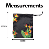 Drawstring Storage Bag - Perfect for Everyday Use- Birds Of Paradise Face masks