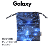 Drawstring Storage Bag - Perfect for Everyday Use- Galaxy Print Face masks