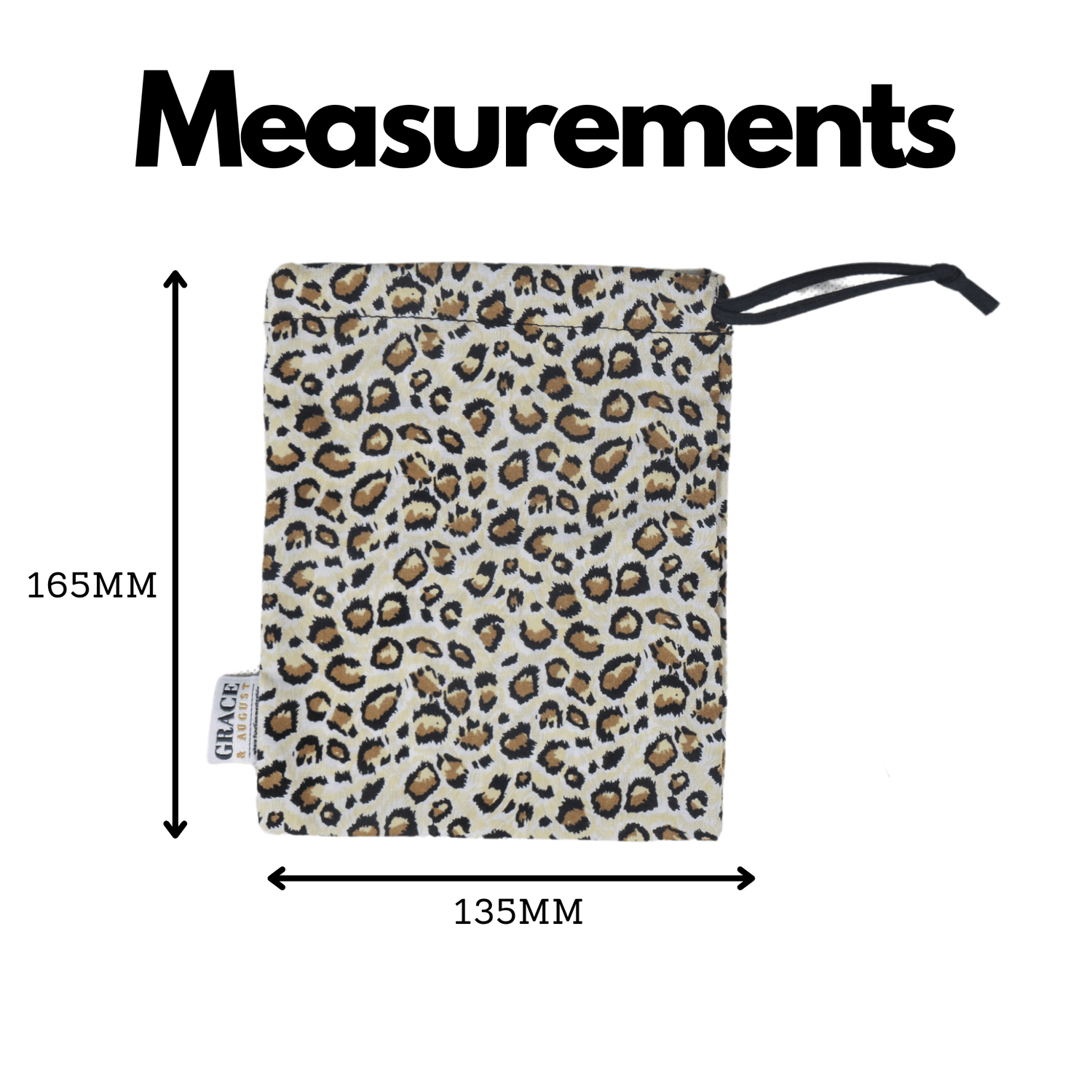 Drawstring Storage Bag -Perfect for everyday use -  Leopard Face masks