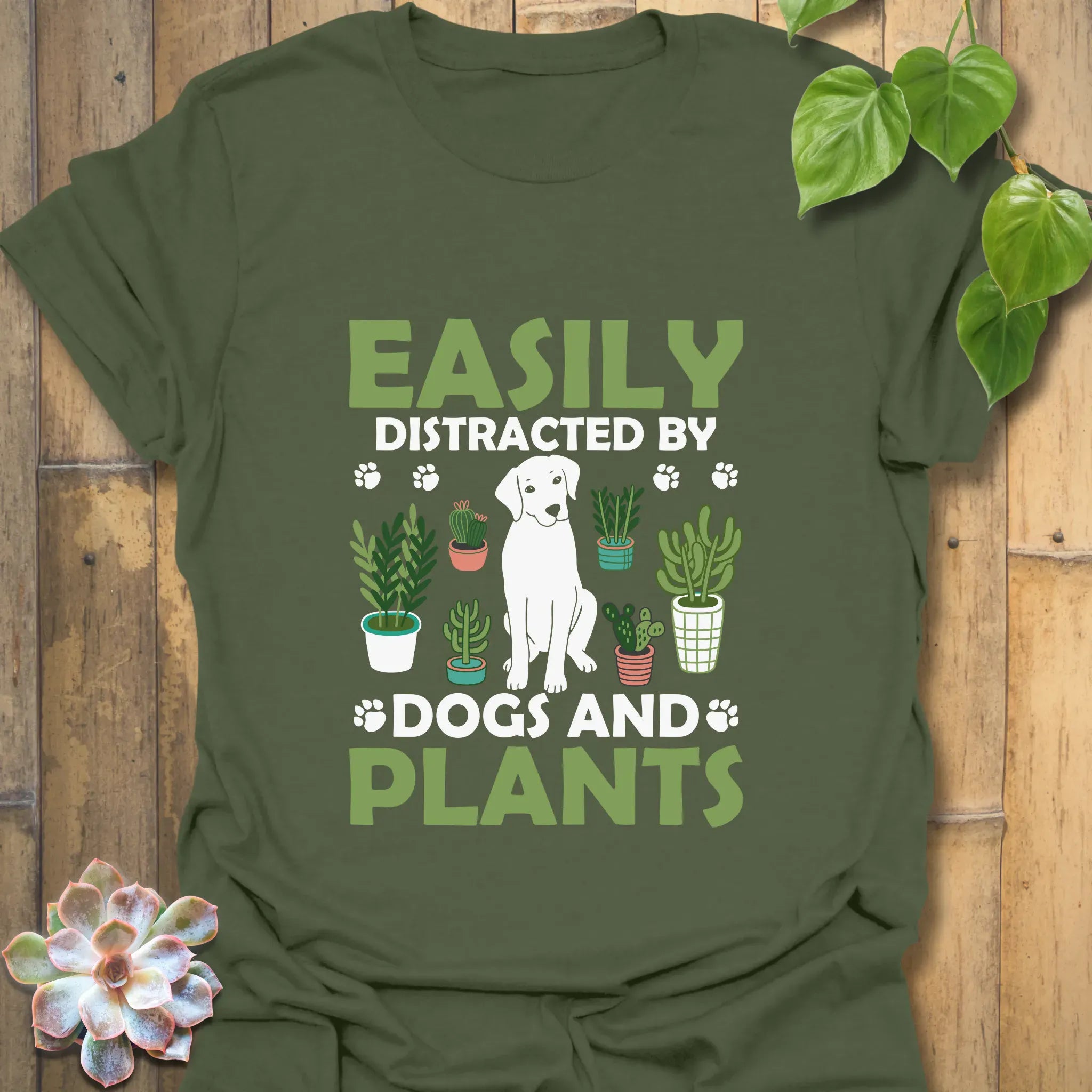 Easily Distracted T-shirt Military Green / S T-Shirt