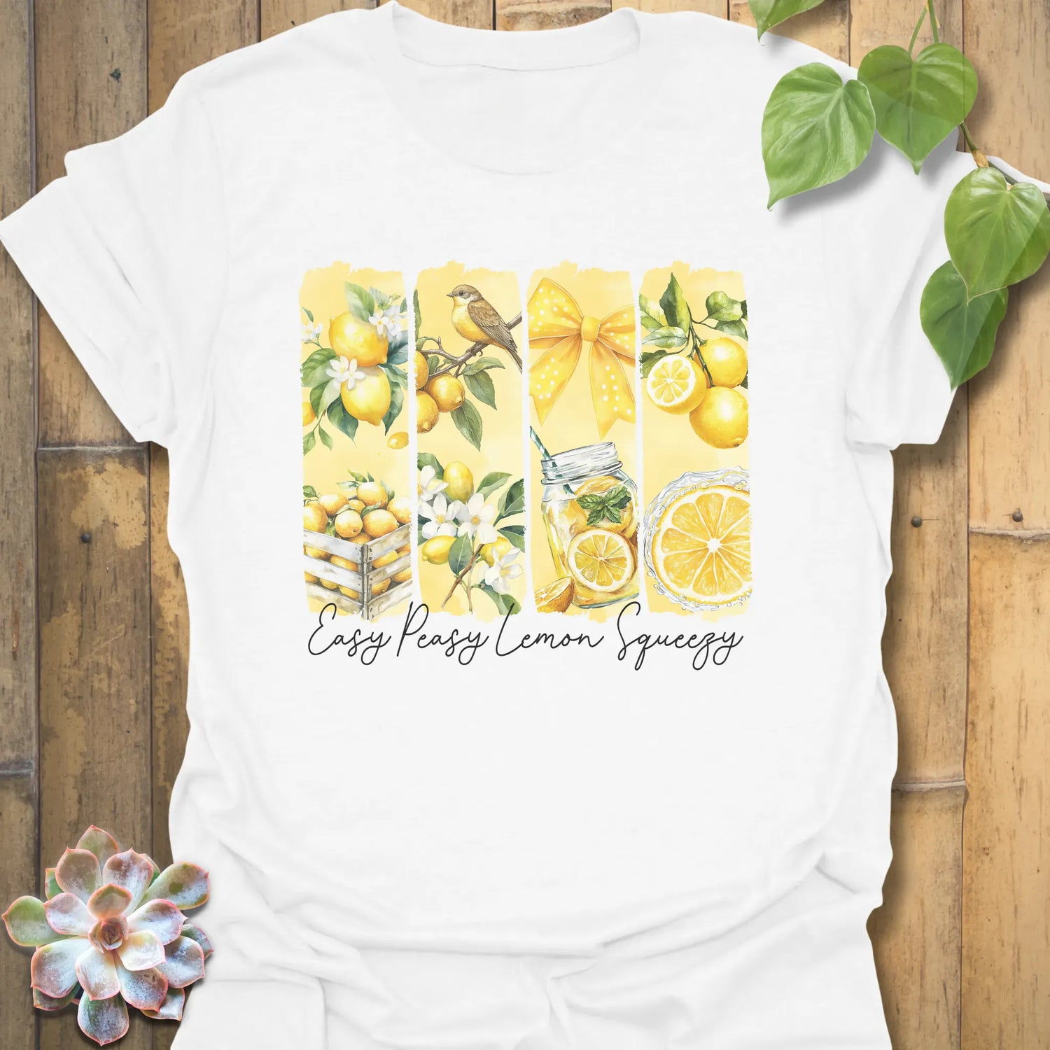 Easy Peazy Lemon Squeezy  T-shirt White / S T-Shirt