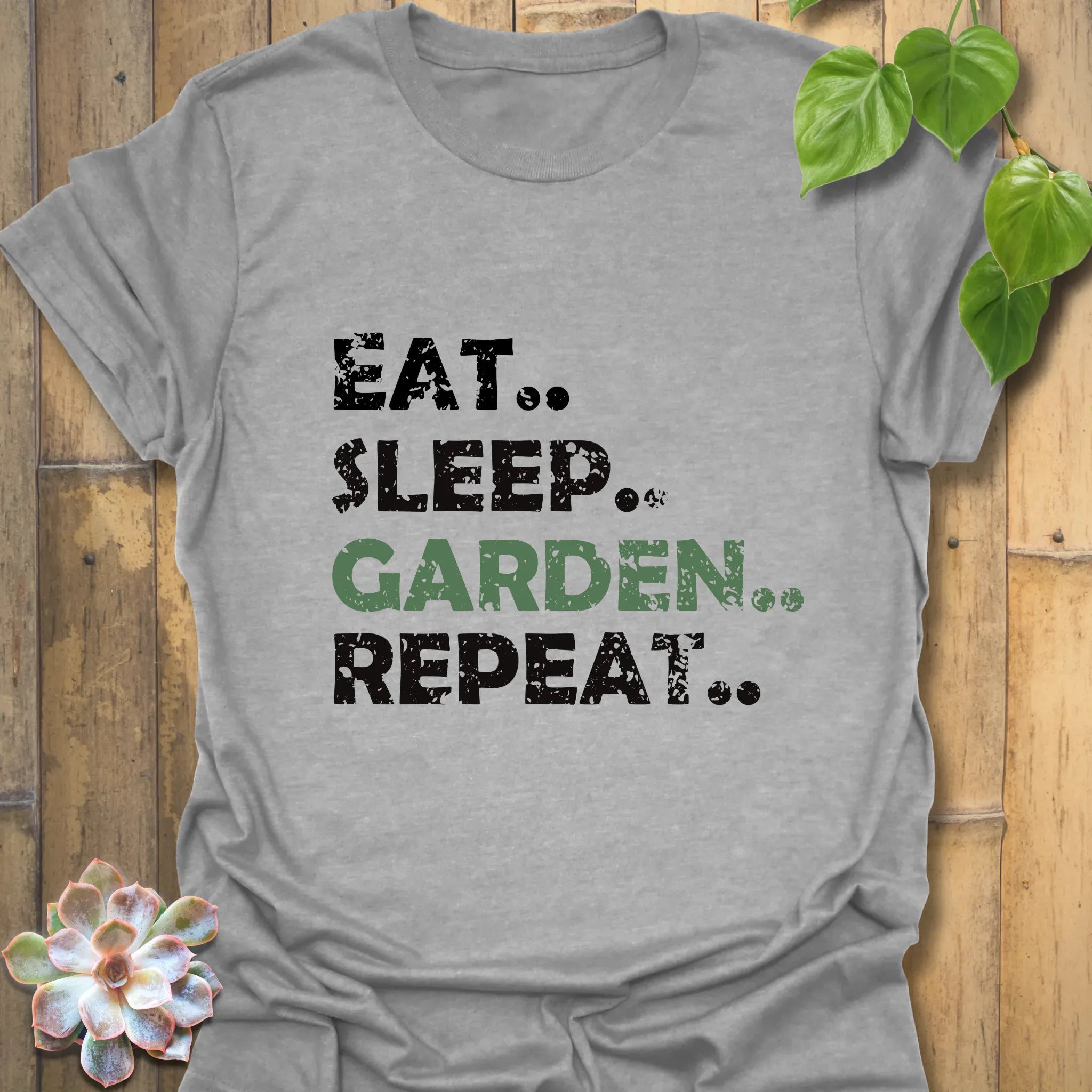 Eat, Sleep, Garden, Repeat T-shirt Sport Grey / S T-Shirt