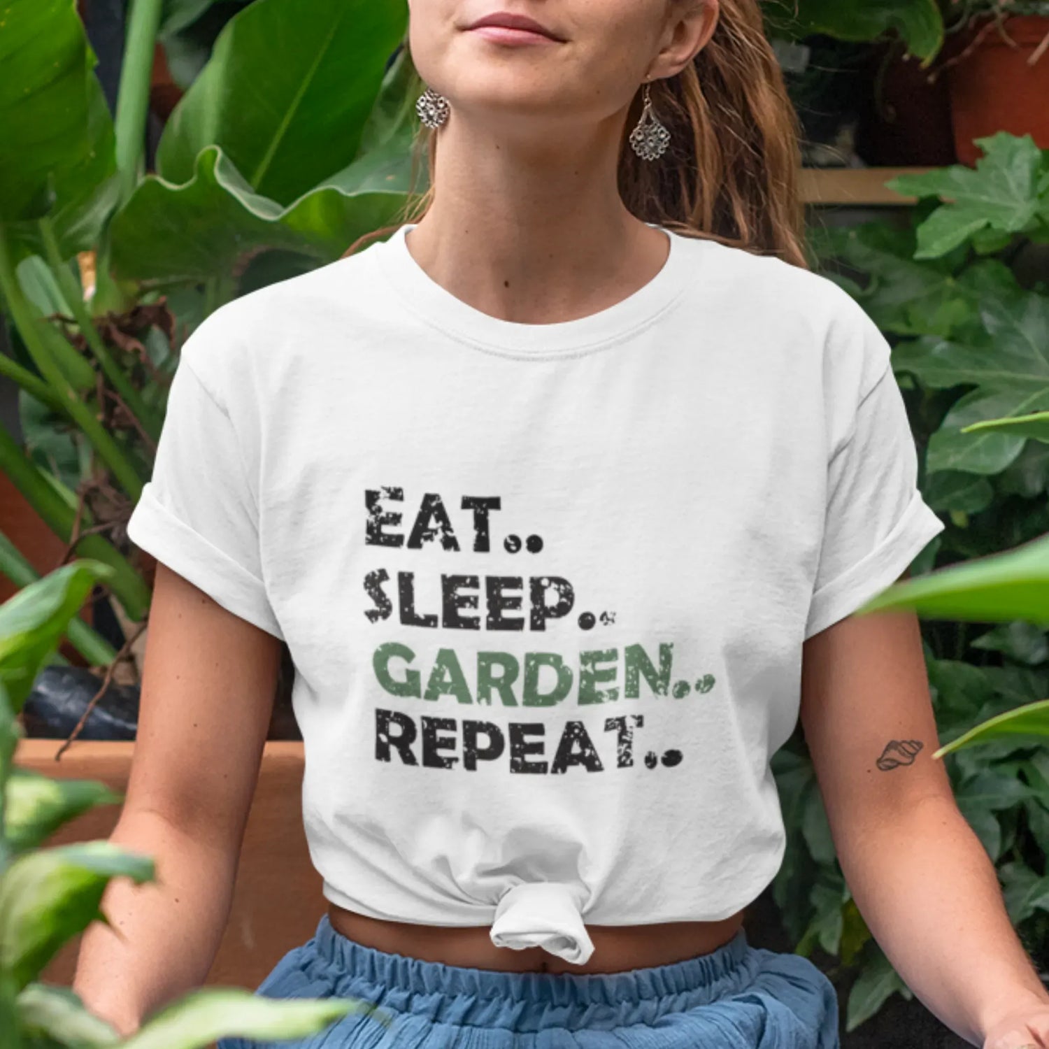 Eat, Sleep, Garden, Repeat T-shirt White / S T-Shirt