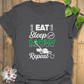 Eat Sleep Mow Repeat – T-shirt Charcoal / S T-Shirt