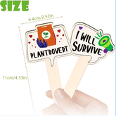 Emotional Support Plant Stakes (Set of 10) – Clearance