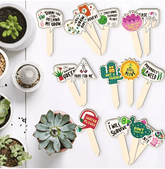 Emotional Support Plant Stakes (Set of 10) – Clearance