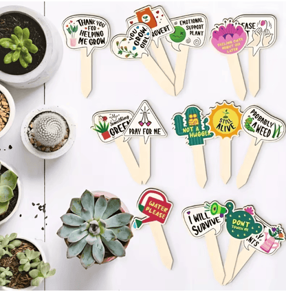 Emotional Support Plant Stakes (Set of 10) – Clearance