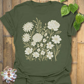 Eternal Flowers T-Shirt Military Green / S T-Shirt
