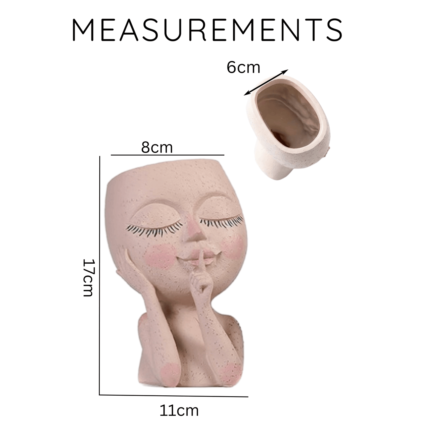 Face Flower Pot Head Planter – Clearance (One Only) Pot Plant Holder