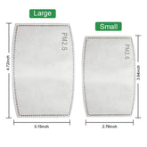 Face Mask Filter inserts | Pm 2.5 Activated Carbon Face Mask Filters |Adult 30 Pack Filters