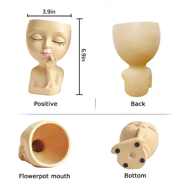 Face Planter Pot Pot Plant Holder