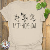 Faith, Hope, Love T-shirt Natural / S T-Shirt