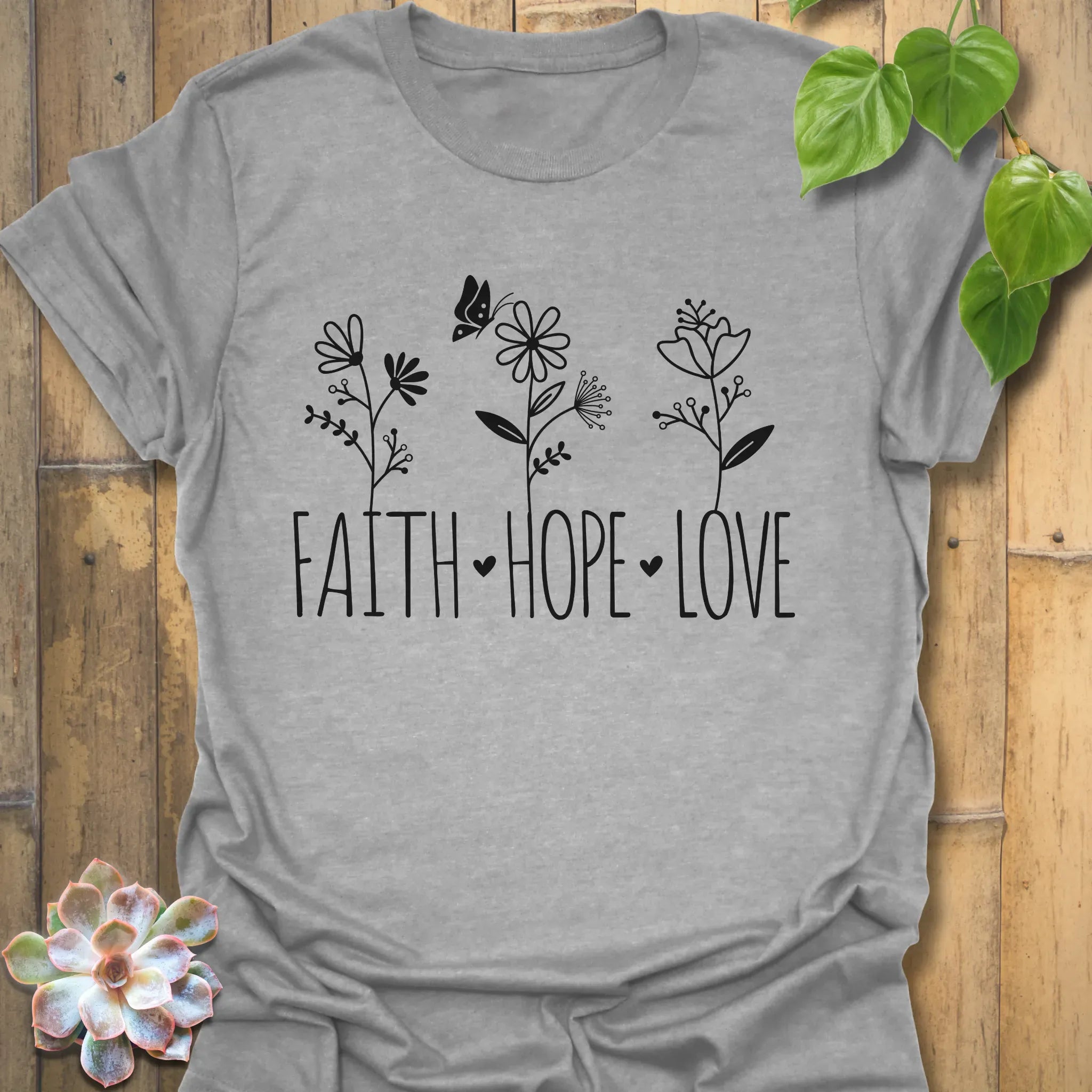 Faith, Hope, Love T-shirt Sport Grey / S T-Shirt