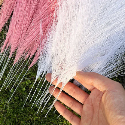 Faux Pampas Grass Decor 15 or 30Pcs | Boho Decor Artificial Plants