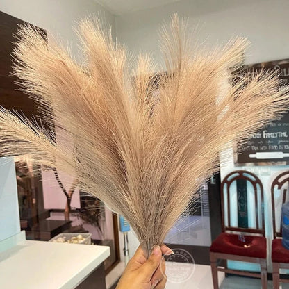 Faux Pampas Grass Decor 15 or 30Pcs | Boho Decor Artificial Plants