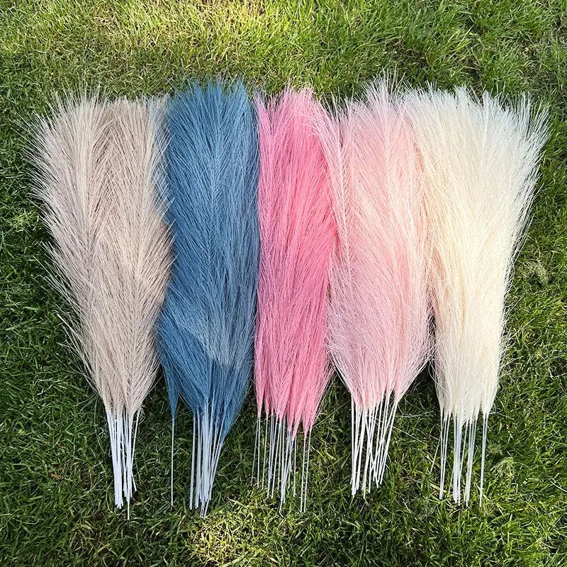 Faux Pampas Grass Decor 15 or 30Pcs | Boho Decor Artificial Plants