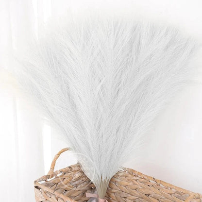Faux Pampas Grass Decor 15 or 30Pcs | Boho Decor White / 15pcs Artificial Plants