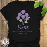 February Violet T-shirt Black / S T-Shirt