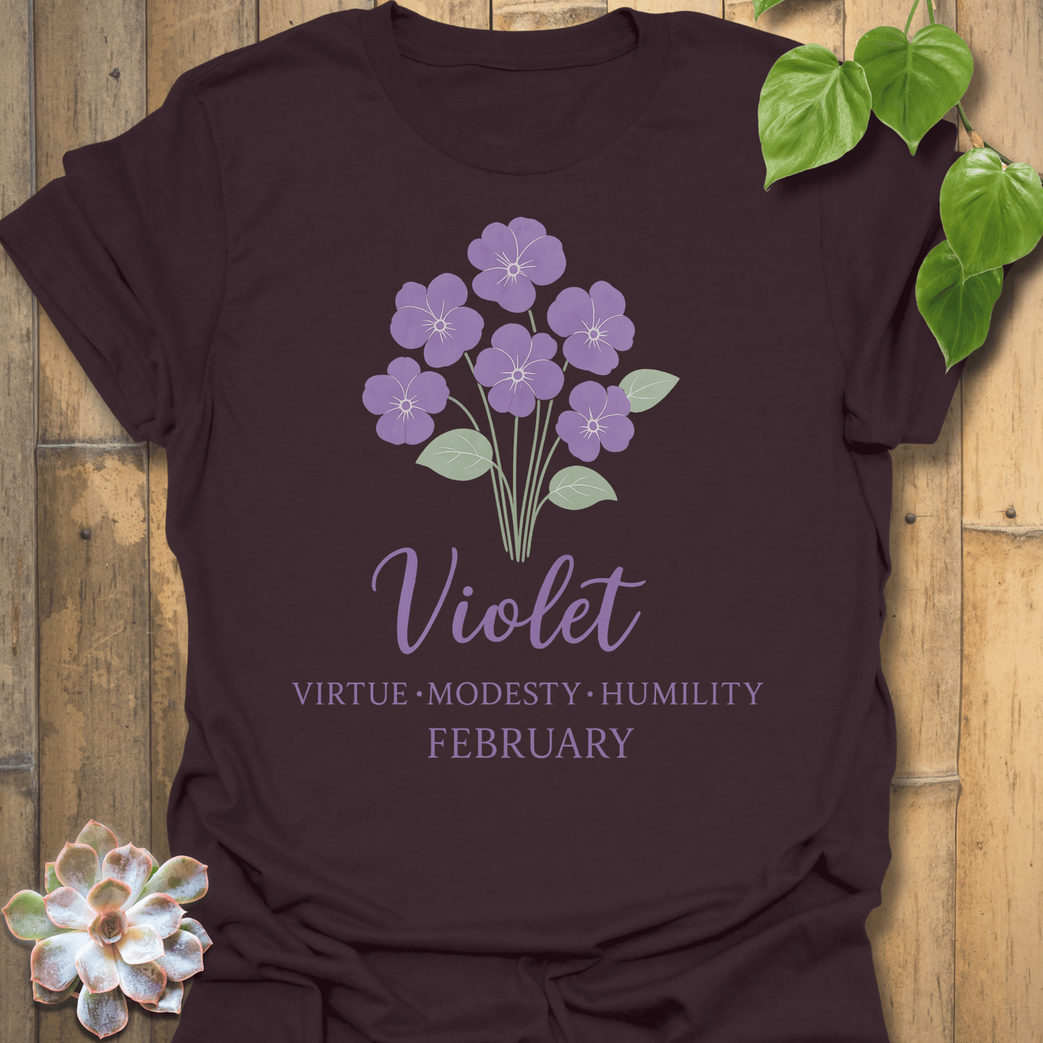 February Violet T-shirt Dark Chocolate / S T-Shirt