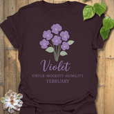 February Violet T-shirt Dark Chocolate / S T-Shirt