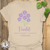 February Violet T-shirt Sand / S T-Shirt